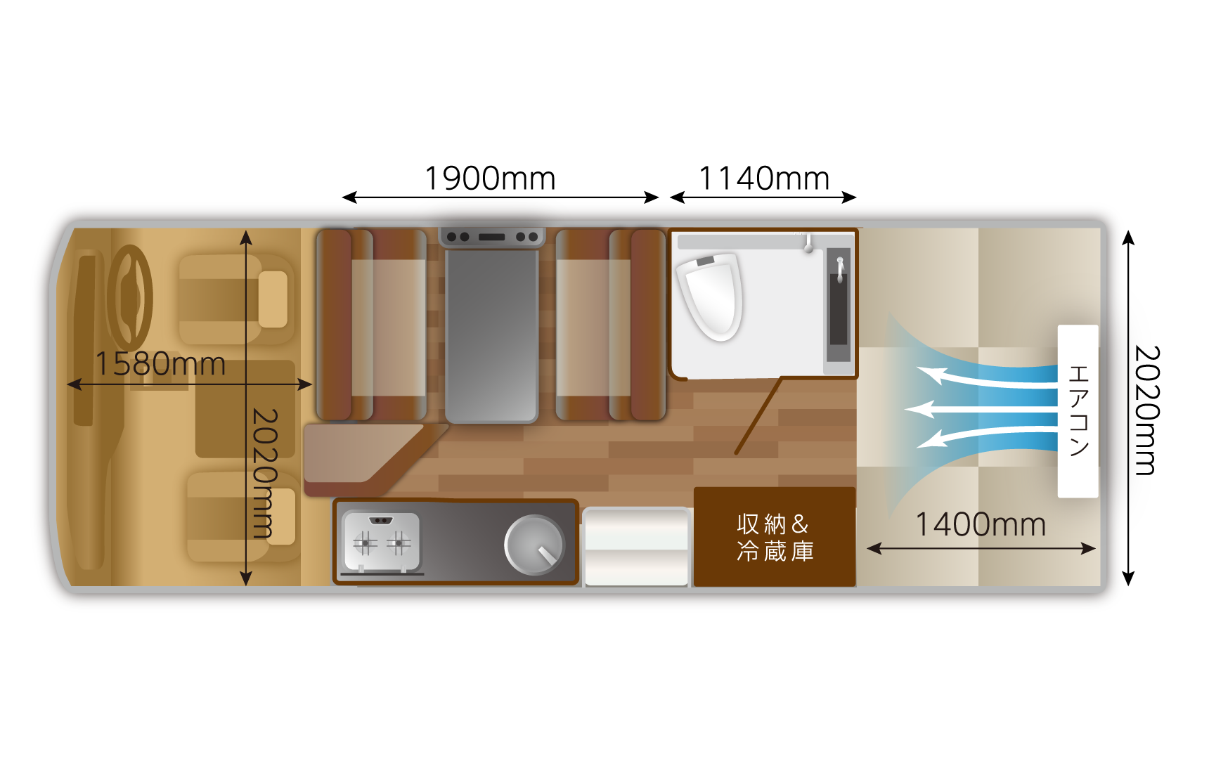 ボーダーバンクスタイプDレイアウト