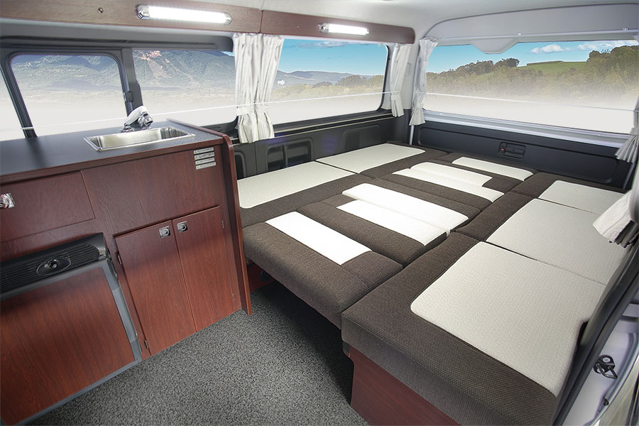 広々としたベッド